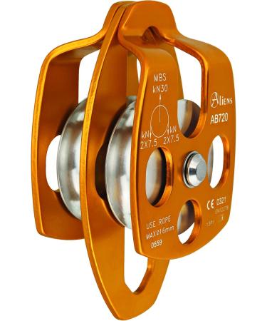 Shop ALIENS Big Double Pulley Open | Premium Deflection Pulley in Gold - International Shipping Available - Buy Online on GoSupps.com