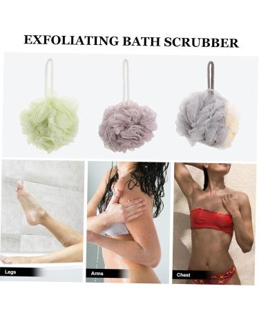 Mipcase 3pcs Bath Ball & Flower Bathing Accessories for Kids | Shower Puffs Loofah & Skin Cleaning Tools - Buy Online on GoSupps.com