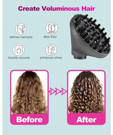 Diffusion Nozzle for Dyson Airwrap HS03 HS05 | Compatible Hair Dryer Attachment (Dark Black) - Buy Online on GoSupps.com