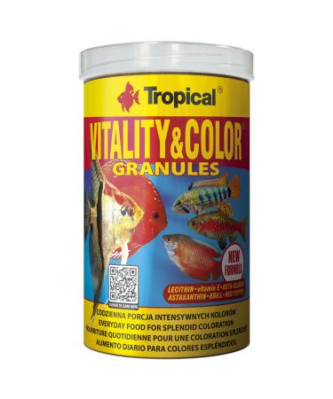 Vitality&Color GRANULES 1000ml / 550g - Color Enhancing and Revitalizing Granulated Fish Food for Daily Use