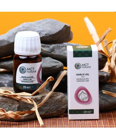 MCT Natural Garlic Oil 20ml - 100% Natural Care Oil | Strengthens Immunity Bones & Fights Hair Loss | Aromatherapy & Antibacterial Natural Cosmetics - Buy Online on GoSupps.com