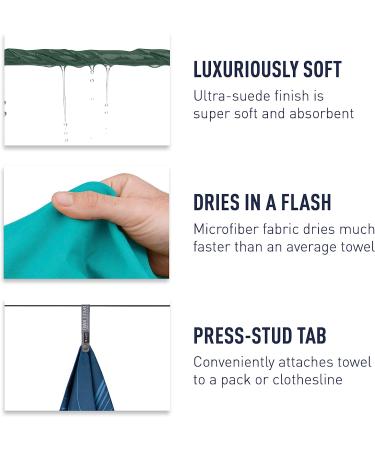 Sea to Summit Drylite Towel  Lightweight Camping and Travel Towel Sage Green Medium (20 x 40 inches) - Buy Online on GoSupps.com