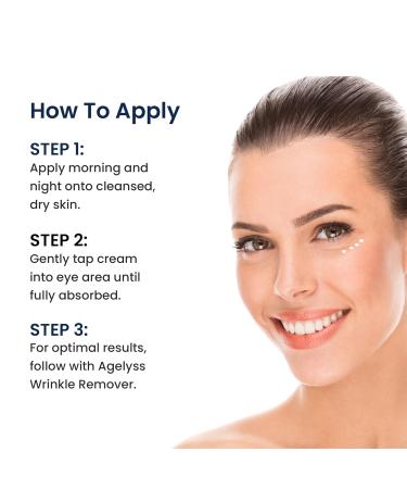 Agelyss Eye-Bag Cream - Deep Hydration - Puffiness, Dark Circles, and Wrinkles - Paraben-Free, Cruelty-Free, Vegan - 1 FL OZ 1 Fl Oz (Pack of 1) - Buy Online on GoSupps.com