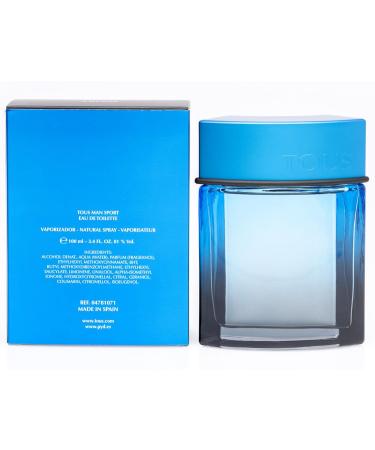 Tous Man Sport Men Eau-de-toilette Spray by Tous 3.4 Ounce Fruity 3.4 Fl Oz (Pack of 1) - Buy Online on GoSupps.com
