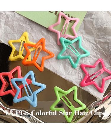 Hair Clips Stars Small Metal Star Hair Clips Colour Star Hair Clips Colourful Star Hair Pins Metal Snap Hair Clips for Women Girls Gifts Colour 13 - Buy Online on GoSupps.com