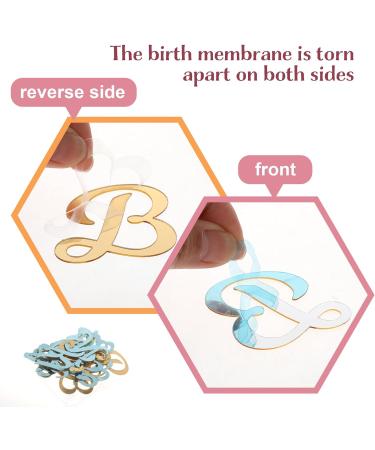 27 PCS Acrylic Alphabet Cake Topper Gold Cake Letters Decoration DIY Personalized Name Cupcake Toppers Mirror Alphabet A-Z Cake Picks for Birthday Party Wedding Graduation Cake Decoration (Uppercase) - Buy Online on GoSupps.com