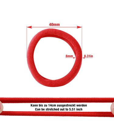 100 Colored Hair Ties for Girls & Women | Elastic Comfortable High-Quality Hair Bands in 16 Colors & 4 Patterns - Perfect for Daily Use - Buy Online on GoSupps.com