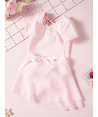 Girls Toddler Ballet Leotard 2-Pack with Skirt | Short Sleeve Dance Dress Tutu | Black Pink | Size 2-4 Years - Buy Online on GoSupps.com