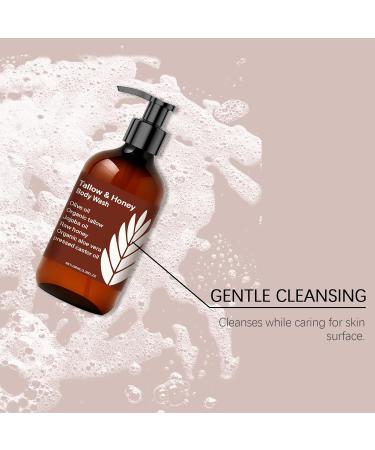  QPJUVC Sebum and Honey Shower Gel - Moisturizing shower gel with sebum and willow ox honey for rough and dry skin - Nourishing nourishing and gently cleansing with aloe vera (3) - Buy Online on GoSupps.com