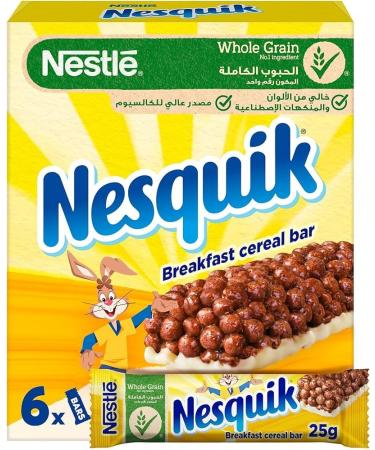 Cereal Bar Bundle With Nesquik Cereal Bars 6 x 25g (2 Pack) - Buy Online on GoSupps.com