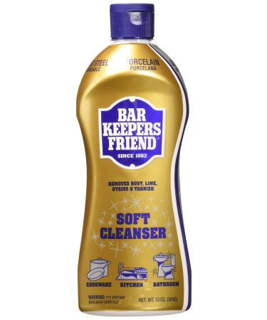 BAR KEEPERS FRIEND Soft Cleanser Premixed Formula | 13 Oz | (2 Pack)' - Buy Online on GoSupps.com