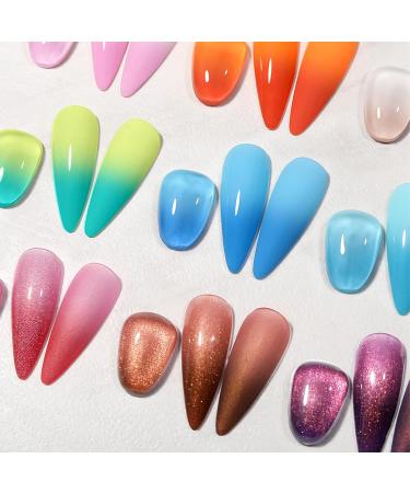 Colour Changing Gel Nail Polish Autumn Gel Nail Polish UV Brown Gel Nail Polish Autumn Colours Thermal Mood Changing Temperature Change UV LED Soak Off Nail Art Manicure Pedicure (012) - Buy Online on GoSupps.com