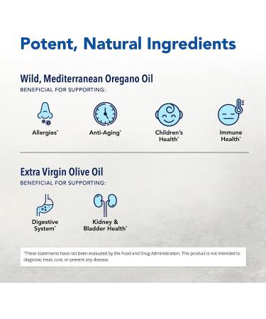 NORTH AMERICAN HERB & SPICE Super Strength Oreganol P73 Softgels - Immune System Support - Vegan Friendly Wild Oregano - 285% Potent - Non-GMO (60 Servings) - Buy Online on GoSupps.com