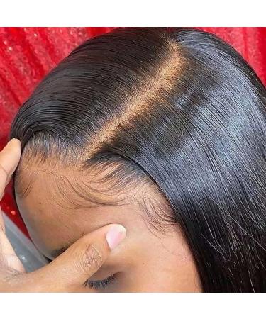 Frontal 13x4 Lace Straight HD Lace Frontal Transparent Lace Closure Human Hair Frontal Closure Pre Plucked with Natural Hairline Ear to Ear Natural Color Brazilian Hair for Women 16 Inch 16 Inch 13x4 Lace Closure - Buy Online on GoSupps.com