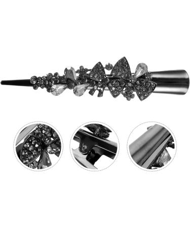 Beaupretty Rhinestone Hair Clips Crystal Butterfly Hair Barrettes Wedding Bridal Bill Hair Pin for Woman Girls Brides Grey - Buy Online on GoSupps.com