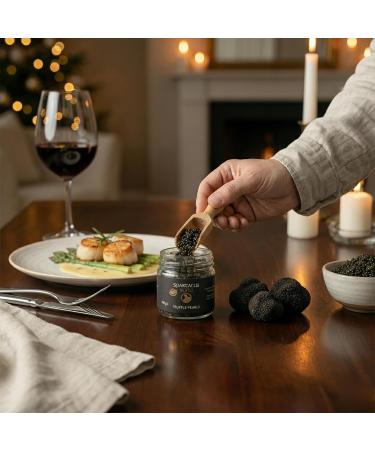  Spartacus Truffle Spartacus Truffle Pearls 40g Gourmet Truffle Pearls (50% Pearls & 50% Chopped Truffle) Luxury Culinary Decoration for Pasta Steak Sushi & Cooking - Buy Online on GoSupps.com