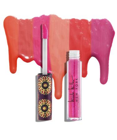 Nicole Miller 10 Pc Shimmery Lip Gloss Collection for Women and Girls - Long Lasting Color Set with Rich Purple Hues - Buy Online on GoSupps.com
