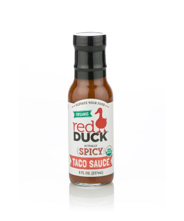 Red Duck Actually Spicy Organic Taco Sauce - Gluten-Free, All Natural (Spicy, 8 fl. oz.)