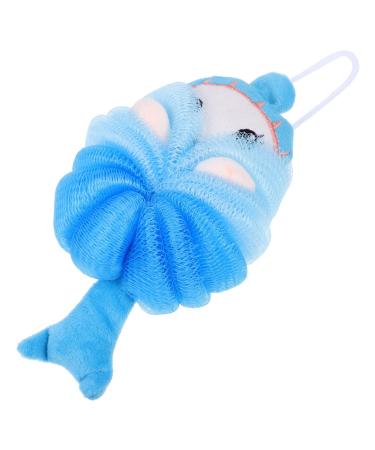 Bath Ball Rubbing Shower Balls Mesh Shower Balls Lovely Bath Scrubbers Shower Tools Children Shower Balls Body Washing Tools Bath Shower Balls Foaming Balls Cartoon Bath Flowers Blue