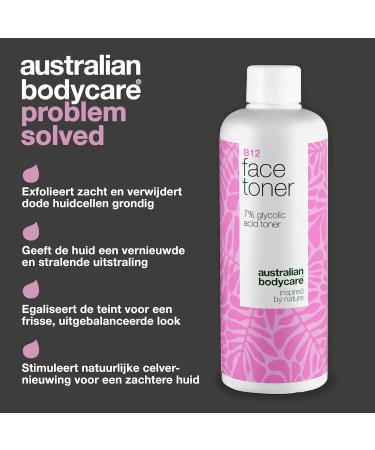 Australian Bodycare B12 Exfoliating Toner to remove dead skin cells and refresh the skin Contains Vitamin B12 7 glycolic acid and natural plant extracts - Buy Online on GoSupps.com
