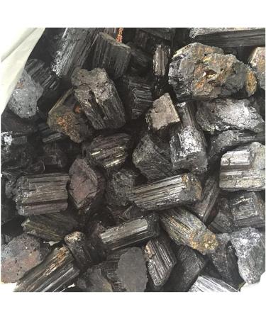 Stone Crafts Natural Black Tourmaline Crystal Gemstone Reiki raw Crystal Stone Natural Luster - Buy Online on GoSupps.com