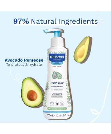 Mustela Baby Hydra Body Lotion with Avocado - 10.14 fl oz | Nourishing Moisturizer for Normal Skin - Buy Online on GoSupps.com