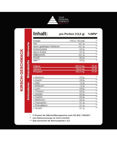 YPSI Amino Electrolyte Complex - Vegan Amino Acids & Electrolyte Powder - Cherry Flavor - 400g (32 Servings) - International Shipping Available - Buy Online on GoSupps.com