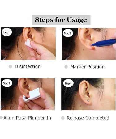 SOTICA Ear Piercing Gun Kit - Professional Grade, 5 Disposable Guns and Ear Studs Puncture Tool for Safe & Easy Ear Piercing - 5PCS - Buy Online on GoSupps.com