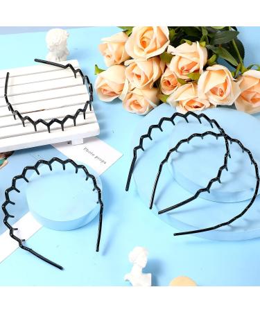 Chuangdi 6 Pieces Zigzag Headband - Black Fresh Style Hair Comb Hairband for Women and Girls - Buy Online on GoSupps.com