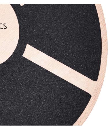 Amazon Basics Wood Wobble Balance Board - Black | Exercise Fitness Trainer - Buy Online on GoSupps.com
