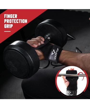 COFOF Double Layer Leather Weightlifting Wrist Straps for Deadlift & Powerlifting - Adjustable Neoprene Padded Lifting Hooks for Men/Women (Pair) - Buy Online on GoSupps.com