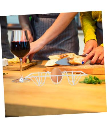 Zerodeko Egg Tray Refrigerator Dispenser Kickstand Egg Holder Fridge Egg Storage Household Container Box 18.00X12.00X3.50CM White - Buy Online on GoSupps.com