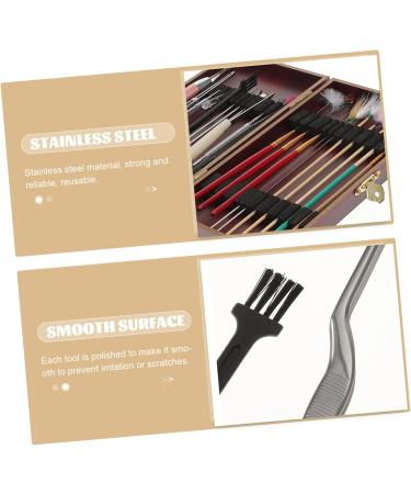 FRCOLOR Wood Abs Ear Cleaning Tools Family Use Ear Wax Removal Kit Massager Craftsmanship Dark - Buy Online on GoSupps.com