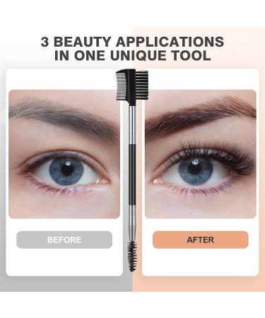 3-Piece Eyelash Separator & Eyebrow Brush Set | Eyelash Separator Comb & Spooler for Flawless Beauty - Buy Online on GoSupps.com