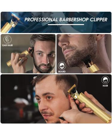 T Blade Trimmer for Men 2024 Upgraded Zero Gapped T-Blade Close Cutting Hair Clippers for Men Cordless Rechargeable Trimmers for Haircut Beard Shaver Barbershop Gold - Buy Online on GoSupps.com