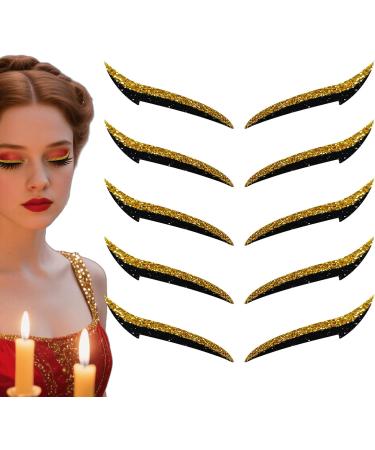 Autocollants Eye Liner - Patch Maquillage Fard Paupi res | Patchs Maquillage Yeux Naturels Imperm ables pour Sc nes ou F tes Or - Buy Online on GoSupps.com