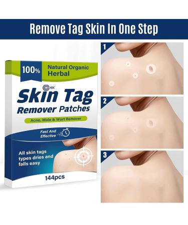 Skin Tag Remover Patch 144 PCS | Safe & Effective Skin Tag Removal Patches | 144 pcs/box - Buy Online on GoSupps.com
