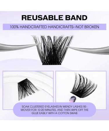 Soft Wispy D Curl 0.07mm Cluster Lashes 8-16mm Mix - DIY Individual Eyelash Extensions - Buy Online on GoSupps.com