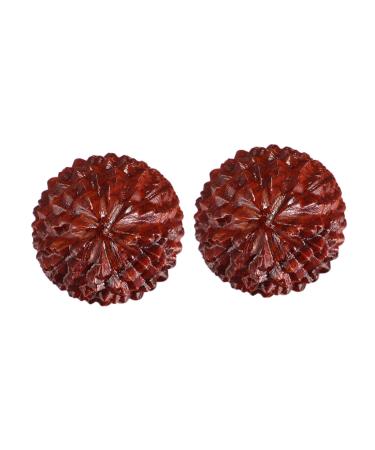Beaupretty 6 Stk carving crafts Toy Desktop-Decor Hand massage massage ball lychi ornament wooden handicraft wooden accessories whom wan handicrafts massage bay rosewood 4x4x4xcmx3pcs KaffeeEx3stk