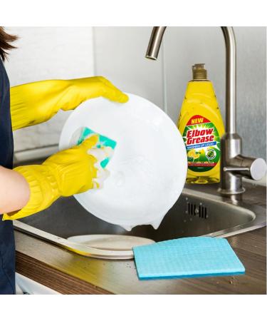 Kitchen Stain Remover Cleaner Kit - Washing Up Liquid 600ml Cleaning Paste 350g Microfibre Cloth Double Sided Scrubbing Pad 1pc Handgrip Scourer 1pc | Home Cleaning Bundle - Buy Online on GoSupps.com