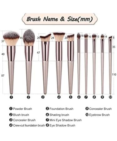 Professional Makeup Brush Set for Powder Liquid & Eye Shadow | Essential Tools for Flawless Makeup - Buy Online on GoSupps.com
