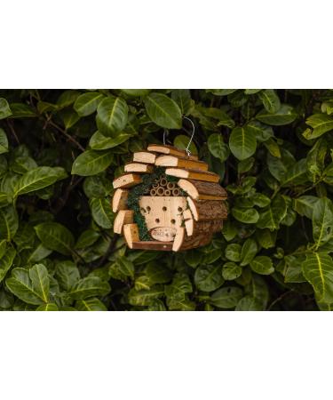 Eco-Friendly Wooden Bee and Insect Hotel - Outdoor Bug House for Bees, Butterflies, Ladybirds - Garden Nesting Habitat - Buy Online on GoSupps.com