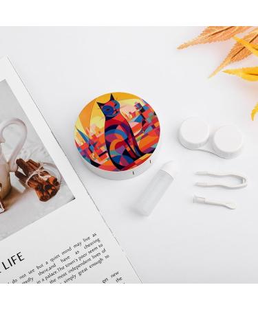 Portable Animal Drawing Contact Lens Case - Travel-Friendly Storage Box for Contact Lenses - Buy Online on GoSupps.com