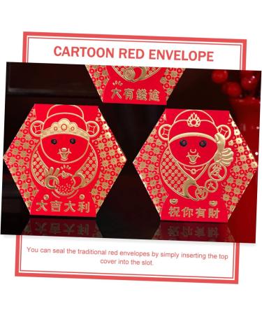 Ciieeo 80 Pcs God of Wealth Red Envelope Red Envelopes Hongbao Wrap Bags New Year Money Packet New Year Money Envelopes Money Pocket Red Luck Money Bag Hongbao Envelopes Paper Rabbit Fold - Buy Online on GoSupps.com