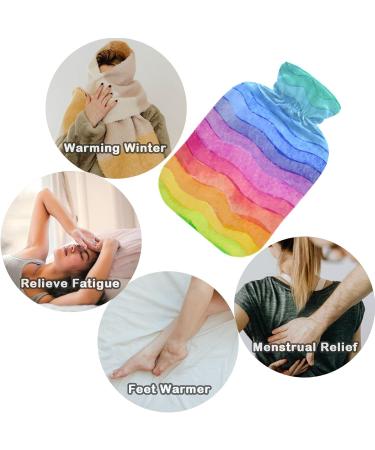 Buy Naanle Watercolor Hot Water Bottle 1L - Transparent Bed & Hand Warmer for Pain Relief & Cold Therapy - International Shipping - Buy Online on GoSupps.com