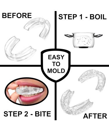 Teeth Whitening Trays for Women - Custom Fit Comfortable & Non-Bulky - 4 Moldable Mouth Trays with Case for Perfect Gel Coverage - Buy Online on GoSupps.com