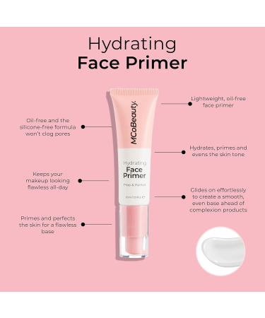 MCoBeauty Hydrating Primer Makeup - Water-Based Oil-Free Gel Primer for Smooth Application - Helps Reduce the Appearance of Dryness Before Makeup - Face Make-up - 30ml - Buy Online on GoSupps.com
