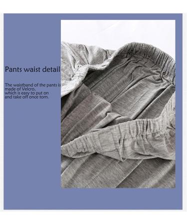 Shop Nursing Pants for Bedridden Patients | Tear Away Cotton Pants for Post-Surgery & Incontinence - Grey Large - Buy Online on GoSupps.com