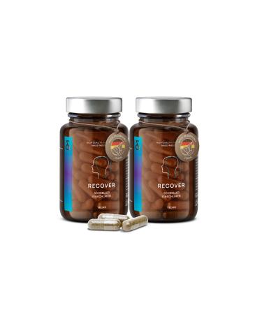 2X N 6 RECOVER Melatonin high dose with L-tryptophan valerian passionflower hops lemon balm extract - 120 capsules