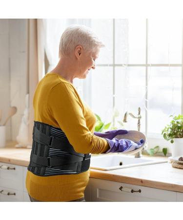 Back Support Adjustable Lumbar Brace With Anti-Skid Design Lightweight Non-Slip Lumbar Support For Sciatica Pain Relief Scoliosis Sciatica Herniated Disc Heavy Lifting (XL) - Buy Online on GoSupps.com